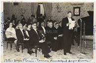 Festas da Cidade - Jogos Florais - Séquito Real das Sanjoaninas de 1963 - Baptista de Lima (discursando), D. Leonor Ramos Baldaia