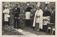 Benção das obras de Santa Maria Gorretti - Teotónio Pires (discursando), Bispo D. Manuel Afonso de Carvalho