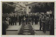 Desfile da Chegada do Ministro das Obras Públicas José Frederico do Casal Ribeiro Ulrich - Francisco Valadão, Corte-Real e Amaral, Cândido Forjaz, Serrão Reis, Manuel Sousa Menezes, Toledo  