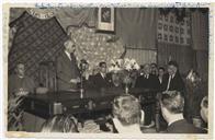 Inauguração do Edificio do Grémio da Lavoura - Bispo D. Manuel Afonso de Carvalho, subsecretário da Agricultura Vitório Pires, Francisco Valadão, Abecassis, Teotónio Pires