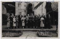 Almoço de homenagem ao professor Garrett oferecido pela comissão Garrettiana Angrense, pelas comemorações do Centenário da morte de Almeida Garrett, na Mata da Serreta - Francisco Valadão, Leal Armas, Manuel de Sousa Menezes, Cândido Forjaz, Rocha Alves