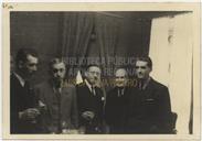 Retrato de Grupo na Recepção do Secretário José Frederico Ulrich - Elmiro Mendes, Francisco Valadão, Joaquim Moniz Corte-Real e Amaral, Teotónio Pires