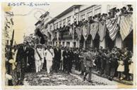 Visita do Presidente da República Américo Tomás - Rua Direita - Teotónio Pires, Frederico Lopes, Bispo D. Manuel Afonso de Carvalho