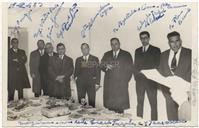 Inauguração da Sede do Diário Insular - Eng. Ourique, Eng. Valter Pais, João Lourenço, Capitão do Porto Cardoso, Capitão Lopes, Baptista de Lima, Flores Brasil