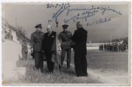 Juramento de Legionários - Campo de Jogos de Angra - Francisco Valadão, Manuel Sousa Menezes, Coronel Alforia (Capitão dos Legionários)