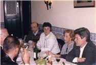 José Mendonça Brasil e Ávila num jantar com amigos (provavelmente numa atividade do Instituto Açoriano de Cultura)