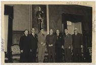 Retrato no Palácio do Governo Civil - Dia das Forças Armadas - Smith, Dr. Mendonça, Francisco Valadão, Rocha Alves, Manuel de Sousa Menezes