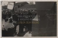 Inauguração do Monumento e Lápide na Casa onde viveu Francisco Ferreira Drummond-  Manuel de Sousa Menezes, Cândido Forjaz, Joaquim Corte-Real e Amaral, Francisco Valadão, Elmiro Mendes