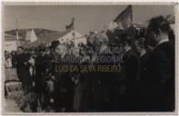 Inauguração do Monumento e Lápide na Casa onde viveu Francisco Ferreira Drummond-  Manuel de Sousa Menezes, Cândido Forjaz, Joaquim Corte-Real e Amaral, Francisco Valadão, Elmiro Mendes