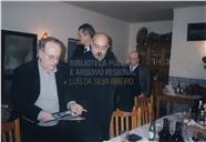 José Mendonça Brasil e Ávila num jantar (provavelmente numa atividade do Instituto Açoriano de Cultura)