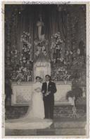 Casamento de Henrique Aguiar (filho do Tenente Agostinho Areias) com Maria de Lourdes Moniz (filha do Tenente Paulo Moniz)