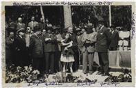 Inauguração do Chafariz da Mata da Serreta - Monjardim, Francisco Valadão, Sousa Menezes (discursando), Cândido Forjaz