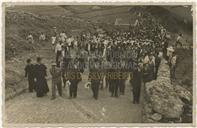 Retrato na Inauguração da Estrada na Canada do Mato na Serra da Ribeirinha - Luís Lima, <span class="hilite">Joaquim</span> Corte-Real, Cândido Forjaz, Silva Leal e Francisco Valadão 