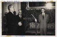 Recepção no Palácio do Governo Civil - José Luís Abecassis (despedida) - Francisco valadão, Engenheiro Raposo (falando)