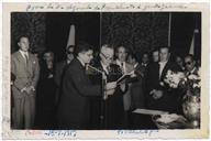 Tomada de Posse na Sala Vermelha do Governo Civil - Dr. Agnelo Ornelas do Rego como Presidente da Junta Geral e o Dr. Henrique da <span class="hilite">Costa</span> Braz como Presidente da Comissão Regional de Turismo - Anselmo Silveira, Francisco Valadão, Eliseu Pato François, Luís Lima