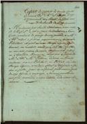 Cópia do capítulo de uma carta de D. José Pegado de Azevedo, Bispo de Angra  