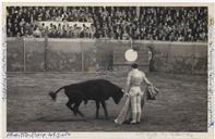 Tourada de Praça - Toureiro a pé, espada - Luís Parra (Parrita) - Bandarilheiros: Araújo, Iglésias, A. Martins 