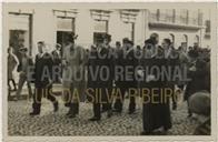 Chegada do Governador de Ponta Delgada, Sérgio Vieira -  Joaquim Corte-Real e Amaral, Elmiro Mendes, Eliseu Pato François 