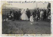 Retrato de Casamento de Isabel Soares Ferreira com José Fortunato Menezes Machado - Francisco e Evangelina Valadão (padrinhos)