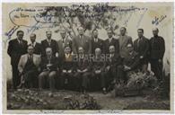 Retrato de Grupo - Juiz Carlos Vasconcelos, Escrivão José Cardoso, Armando Nascimento, Viseu, Carlos da Paiva, Lima, Rodrigues, Gomes, Alberto, Carlos Brites, Francisco Valadão, Miguel Forjaz