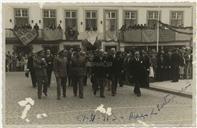 Cortejo de Manifestação a Salazar - 1953 - Henrique Flores, Silva Leal, Francisco Valadão, Manuel Sousa Menezes