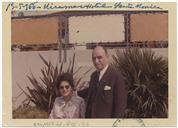 Retrato de Ramiro Valadão e Sara Moreira Valadão no Miramar Hotel, Califórnia