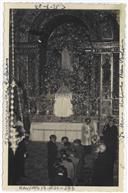 Retrato no 25.º Aniversário Era Salazar - Te-Deum - Matriz de Santa Cruz - No Altar Mor Manuel Sousa Menezes e Francisco Valadão 