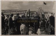 Inauguração do Monumento e Lápide na Casa onde viveu Francisco <span class="hilite">Ferreira</span> Drummond - Elmiro Mendes, Manuel de Sousa Menezes, Cândido Forjaz, Francisco Valadão