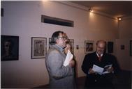 José Mendonça Brasil e Ávila na inauguração de uma exposição no Palácio dos Capitães Generais
