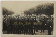 Retrato da Visita do Ministro do Comércio Sebastião Ramires à Ilha Terceira - Rocha Alves, Francisco Valadão, Joaquim Corte-Real e Amaral, Teotónio Pires