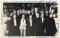 Retrato dos Estudantes do Orfeão Académico da Universidade de Coimbra - Francisco Valadão, Dr. Mendes, Eliseu Pato François 