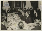 Retrato de Jantar no Palácio do Governo Civil - Manuel de Sousa Menezes, Francisco Valadão, Anselmo da Silveira, Leal Armas