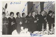 Recepção no Palácio do Governo Civil de Núncio Apostólico - esposa do Corregedor Albano Lopes, esposa do Juiz Lourenço Neves, Ramiro Lima 