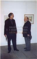 José Mendonça Brasil e Ávila na inauguração de uma exposição no Palácio dos Capitães Generais