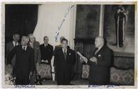 Homenagem a João Soares no Palácio do Governo Civil - Francisco Valadão, Vitorino Nemésio, Manuel de Sousa Menezes, João Soares Medeiros, Eliseu Pato François  