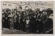 Inauguração das Oficinas da Junta Geral - Bispo D. Guilherme, Henrique Flores, Francisco Valadão, Manuel Sousa Menezes, Soares, Engenheiro Miranda da Silva, Leal Armas