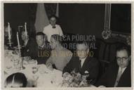 Num Jantar do Palácio do Governo Civil - Dr. Joaquim Corte-Real e Amaral, Dr. Baptista de Lima 