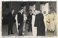 Visita do Presidente da República Américo Tomás - Recepção na Câmara Municipal de Angra do Heroísmo - Teotónio Pires, Francisco Valadão 