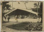 Retrato da Primeira Kermesse no Jardim Público de Angra - Pedro Lima (filho de José Maria Coelho Lima),  José Maria Coelho Lima, Francisco Valadão, Francisco Pampelona, Eugénio Camacho, Vieira Silva