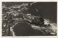 Retrato de vista aérea das Velas em São Jorge 