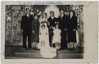 Casamento da filha de José Brites na Vila Nova - Francisco Valadão e Evangelina Machado Valadão
