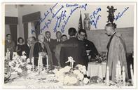 Recepção no Palácio do Governo Civil de Núncio Apostólico - Francisco Valadão, Bispo D. Manuel Afonso de Carvalho, General Americano, Teotónio Pires