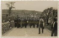 Retrato na Inauguração da Estrada na Canada do Mato na Serra da Ribeirinha - Luís Lima, <span class="hilite">Joaquim</span> Corte-Real, Cândido Forjaz, Silva Leal e Francisco Valadão 