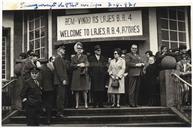 Inauguração da parceria de tráfego aéreo entre a TAP e a B.A.4 - Luís Lima, Teotónio Pires e Evangelina <span class="hilite">Machado</span> Valadão 