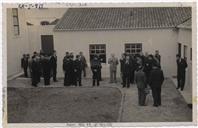 Inauguração do Hospital de Isolamento no Antigo Pavilhão das Alienadas - Francisco Valadão, Manuel Sousa Menezes, Henrique Henriques (inspector de saúde), Eng. Miranda, Dr. Domingos, Frederico LopesCoronel Gomes da Silva, Hélio Brasil, Corte-Real e Amaral