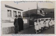 Inauguração da Escola Primária da Ladeira Branca - Ribeirinha - Plano dos Centenários - Francisco Valadão, Manuel Sousa Menezes, Anselmo Silveira 