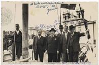 Passeio no iate "Espírito Santo" ao serviço do Distrito e dos Açores - Primeira viagem à Terceira, volta aos Ilhéus - Manuel Sousa Menezes, Vínicio Albuquerque, Francisco Valadãol, Elmiro Mendes, Gonçalves (Capitão do Porto) Anselmo