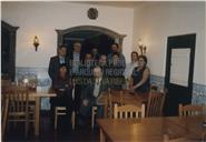 José Mendonça Brasil e Ávila num jantar com amigos (provavelmente numa atividade do Instituto Açoriano de Cultura)