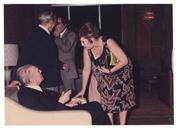 Natália Correia com Jorge Luís Borges