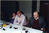 José Mendonça Brasil e Ávila num jantar de Natal da Escola EBI de Angra do Heroísmo